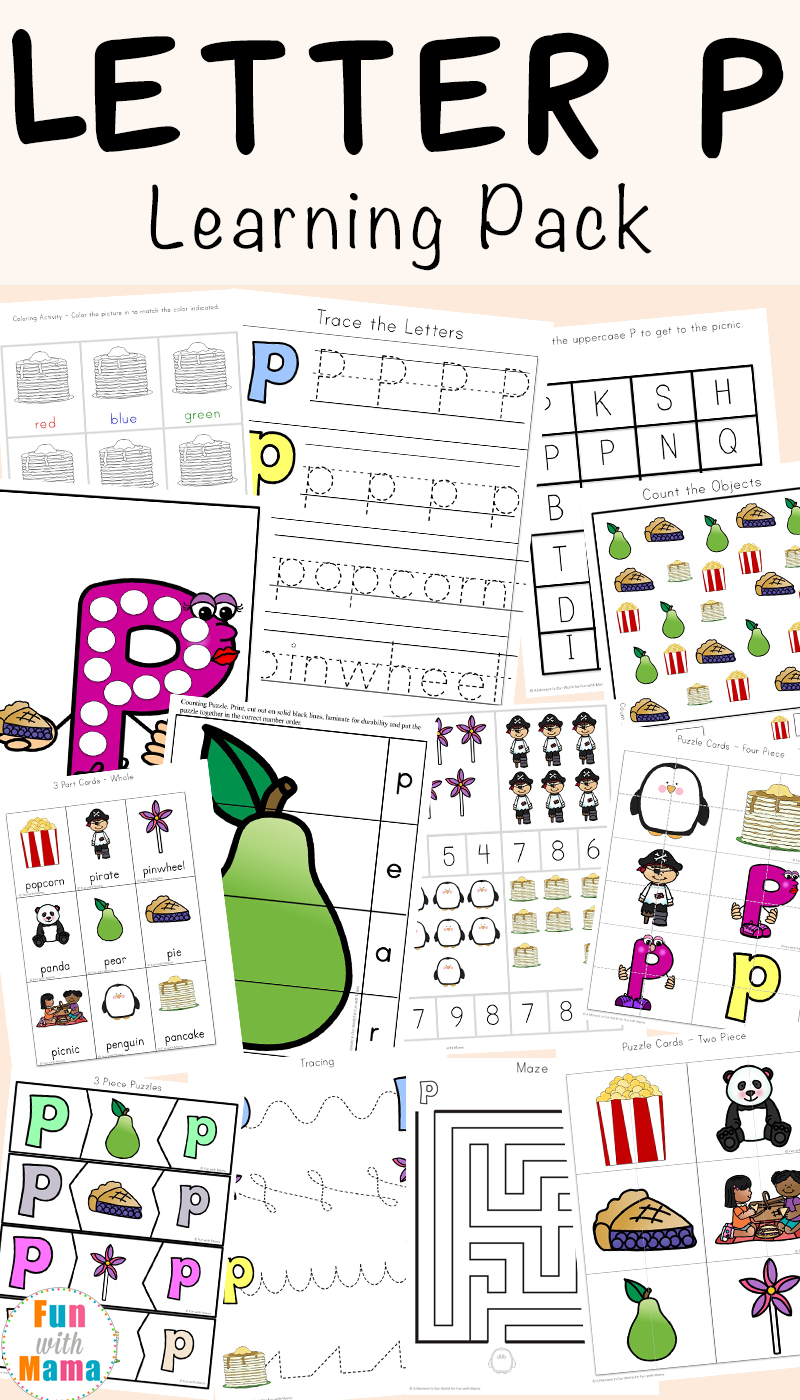 Letter P Popcorn Tracing Worksheet Dot To Dot Name Tracing Website