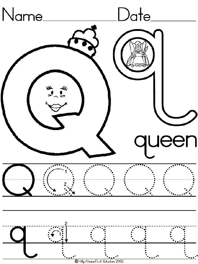 Letter Q Tracing Worksheets For Preschool Google Search Free Letter Q 