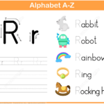 Letter R Tracing Worksheet Free Printable Puzzle Games