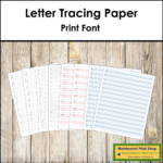 Letter Tracing Writing Paper Print Made By Teachers