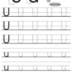 Letter U Tracing Worksheets Preschool Worksheets Master