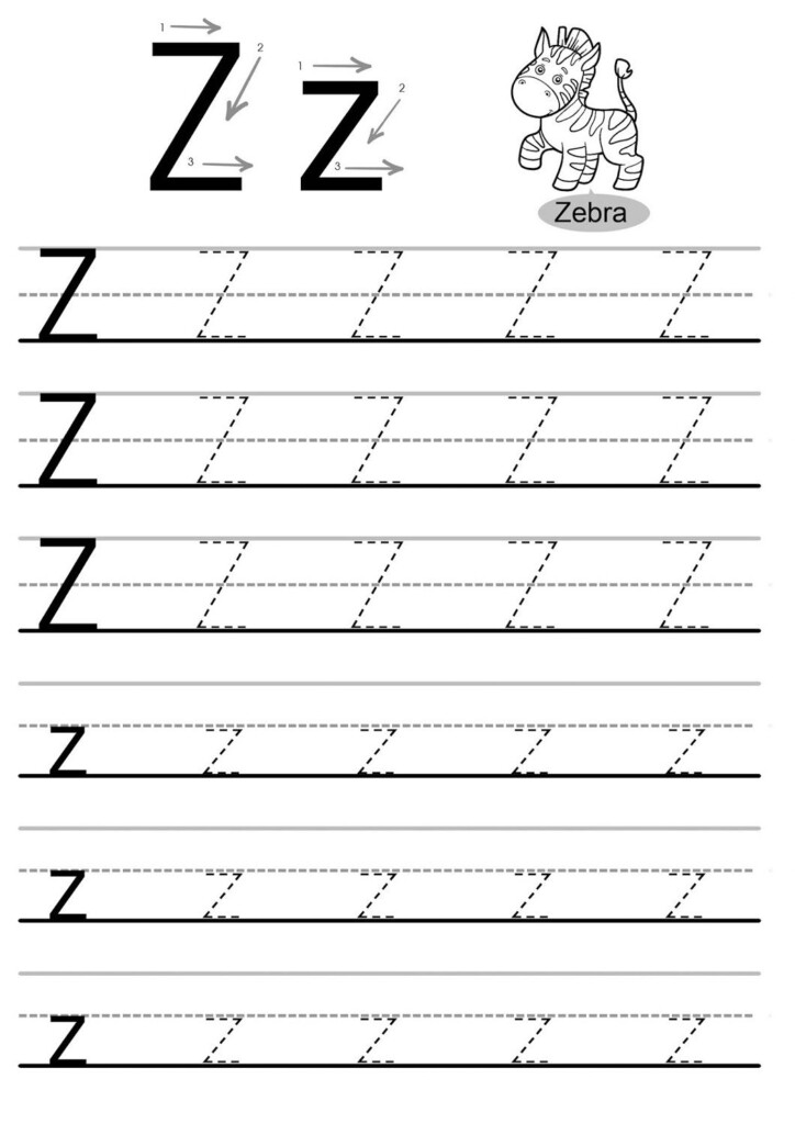 Letter Z Worksheets Kids Learning Activity Writing Practice 