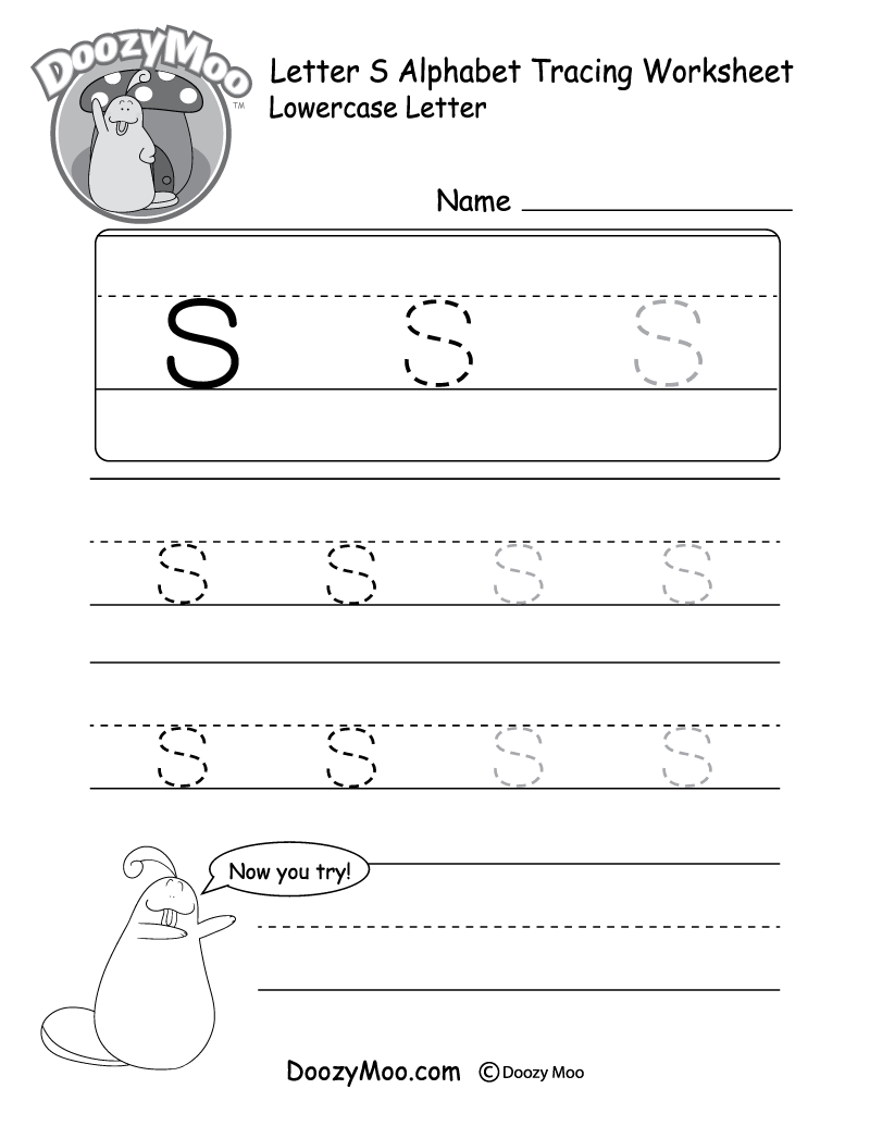 Lowercase Letter r Tracing Worksheet Doozy Moo