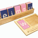 Montessori Materials Lowercase Print Tracing Board