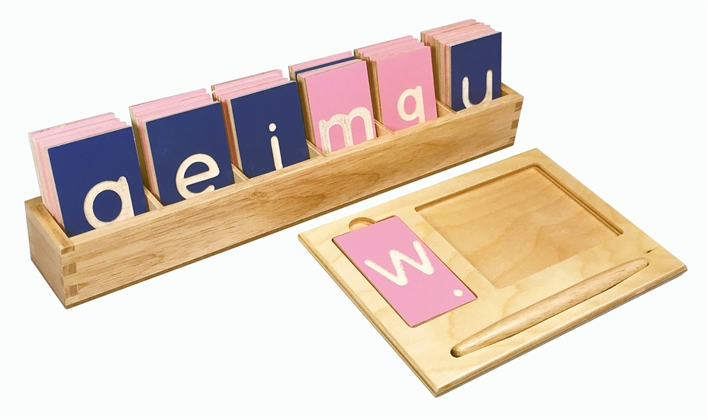 Montessori Materials Lowercase Print Tracing Board