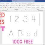 Name Tracing Microsoft Word AlphabetWorksheetsFree