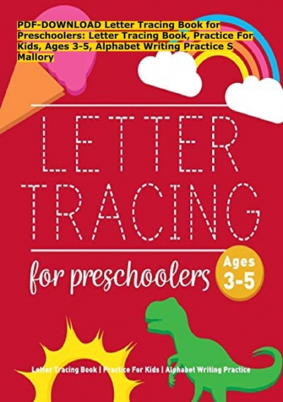 PDF DOWNLOAD Letter Tracing Book For Preschoolers Letter Tracing Book