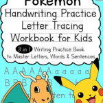 Pokemon Handwriting Practice Letter Tracing Workbook For Kids 3 in 1