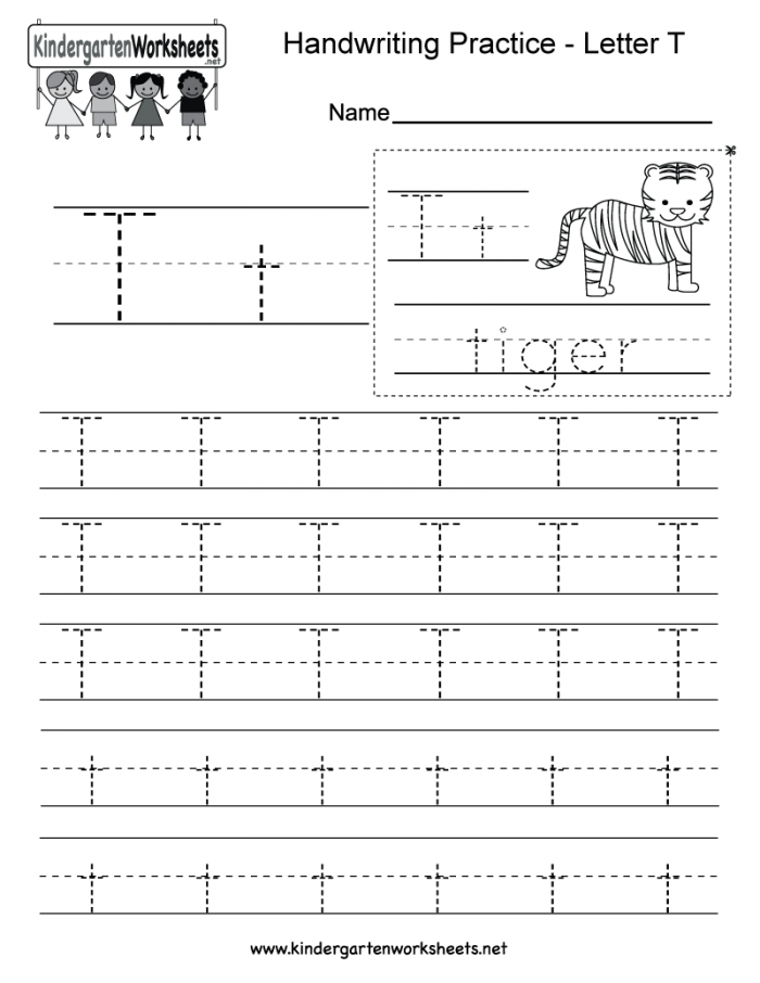 Practice Tracing The Letter T Worksheets 99Worksheets