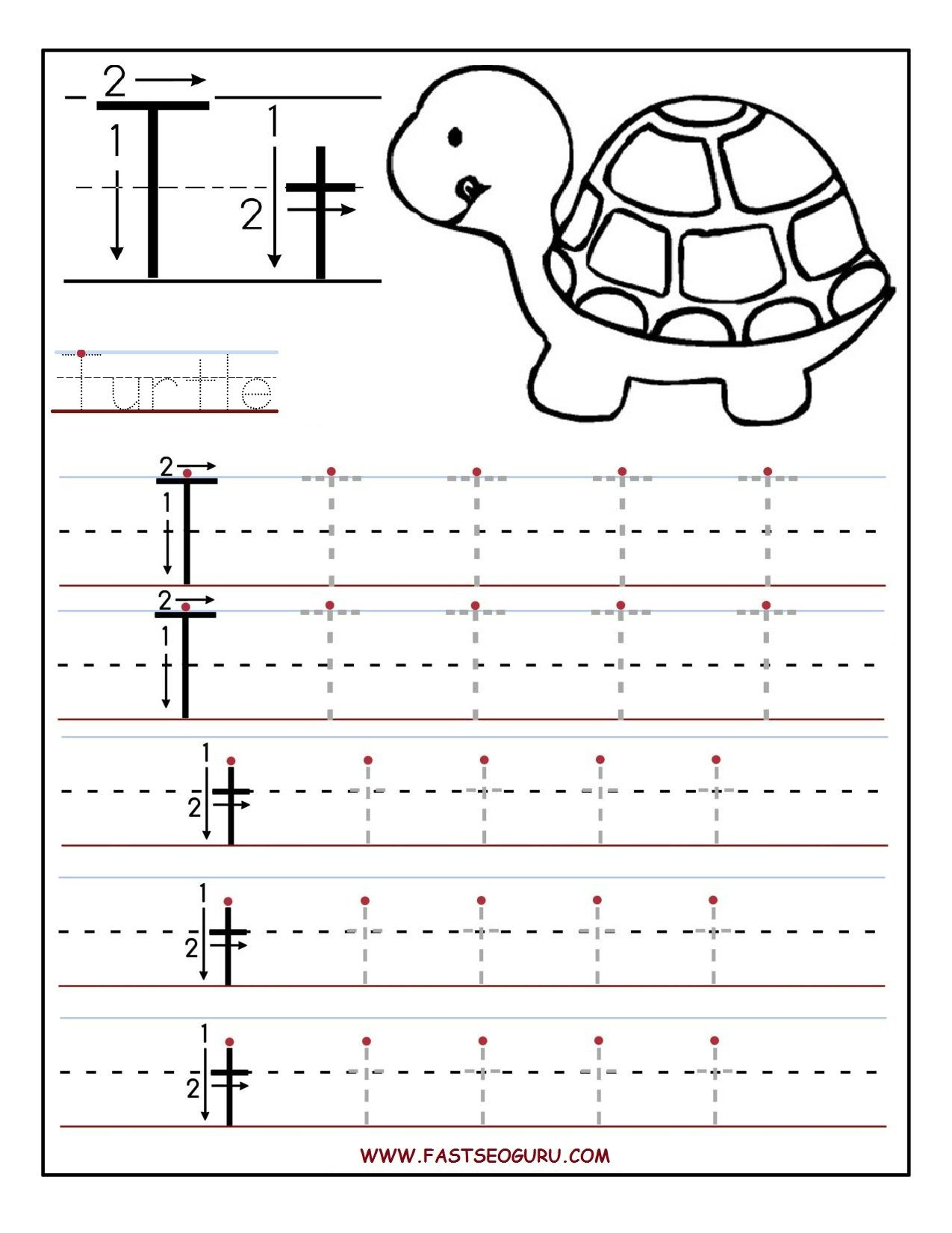 Preschool Letter T Tracing Worksheets Dot To Dot Name Tracing Website