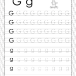 Printable Dotted Letter G Tracing Pdf Worksheet