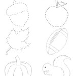 Printable Fall Tracing Worksheet In 2022 Preschool Tracing Tracing