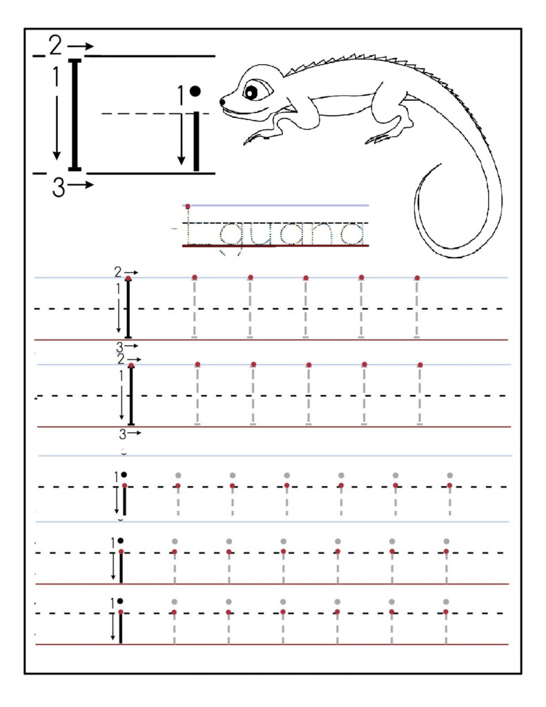Printable Letter I Tracing Worksheets For Preschool Preschool Crafts