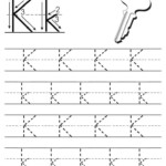 Printable Letter K Tracing Worksheet Tracing Letters Preschool