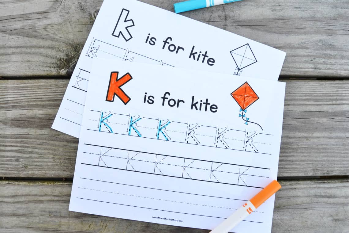 Printable Letter K Tracing Worksheet Tracing Worksheets Trace The 