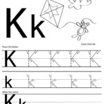 Printable Letter K Tracing Worksheets For Kindergarten Alphabet