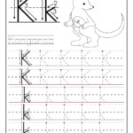 Printable Letter K Tracing Worksheets For Kindergarten Preschool Crafts