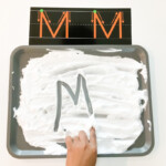 Shaving Cream Letters