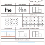 Sight Words Tracing Worksheets Pdf AlphabetWorksheetsFree