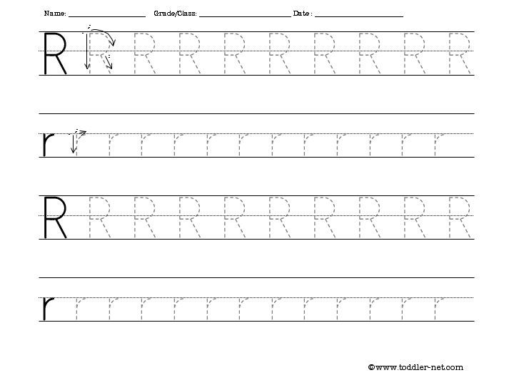 Toddler Net Letter Tracing