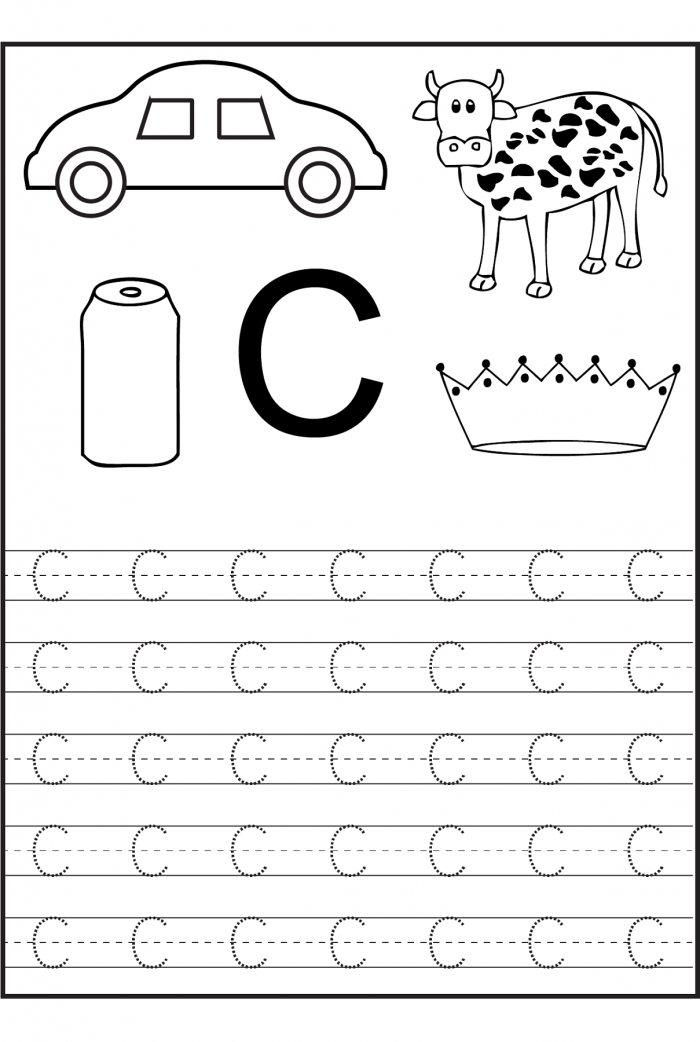 Trace And Write The Letter C Worksheets 99Worksheets