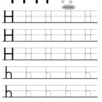 Tracing Letter H Worksheets Preschool TRELET
