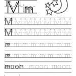 Tracing Letter M Worksheet