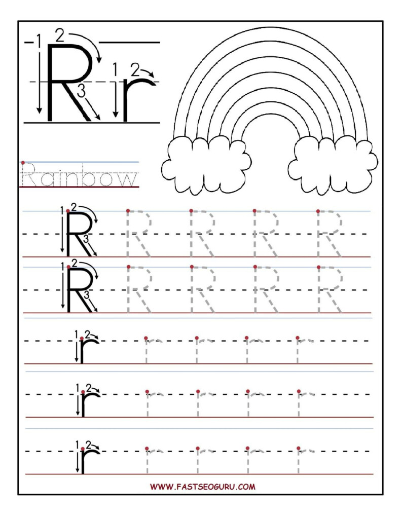 Tracing Letter R Worksheets TracingLettersWorksheets