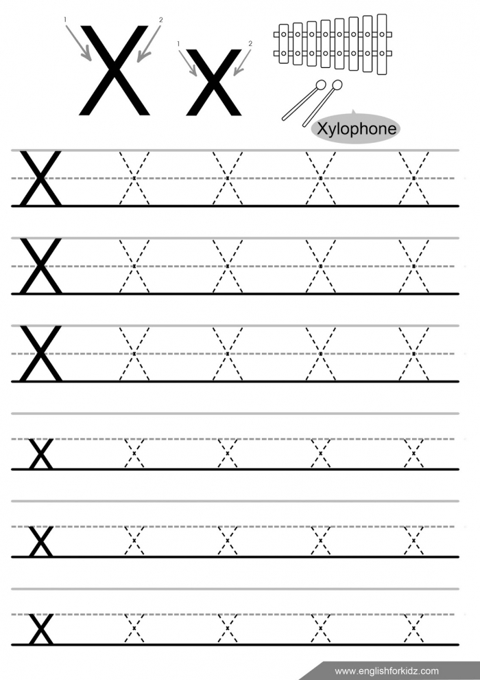 Tracing Lines Worksheets The Teaching Aunt Alphabet 4 Lines Smackdown