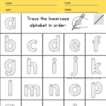 Tracing Lowercase Letters Printable Worksheets Printable Word Searches