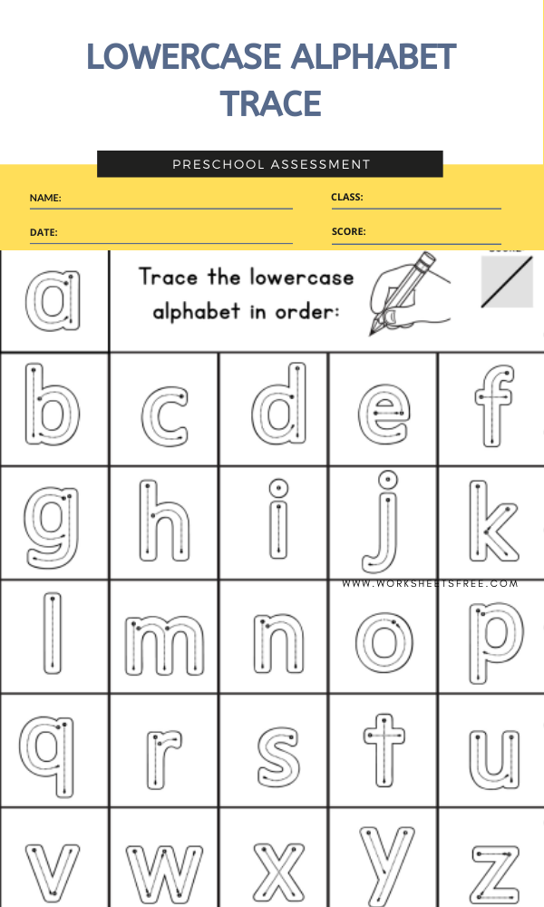 Tracing Lowercase Letters Printable Worksheets Printable Word Searches