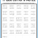 Worksheet Alphabet For Kindergarten Printables 4 Onenow