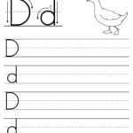 Worksheet For Kindergarten Letter D