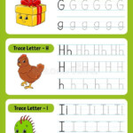 Writing Letters Tracing Page Practice Sheet Worksheet For Kids