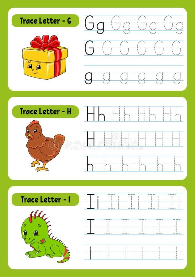 Writing Letters Tracing Page Practice Sheet Worksheet For Kids 