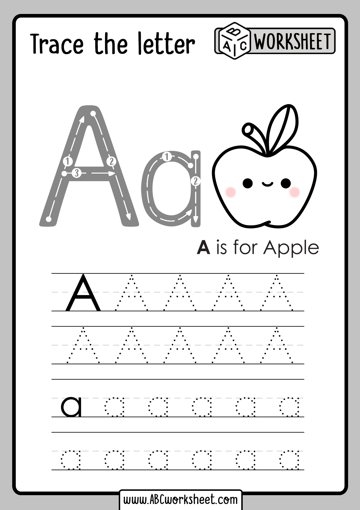 10 Printable Abc Trace Worksheet