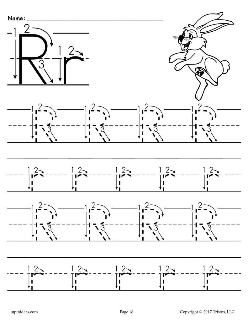 16 Printable Preschool Worksheets Letter R Coloring Style Worksheets