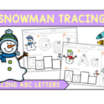 70 Pages Fun Snowman Letter Tracing Worksheets FluffyTots