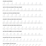 A Letter Formation Tracing Worksheet For The C family Letters Tracing