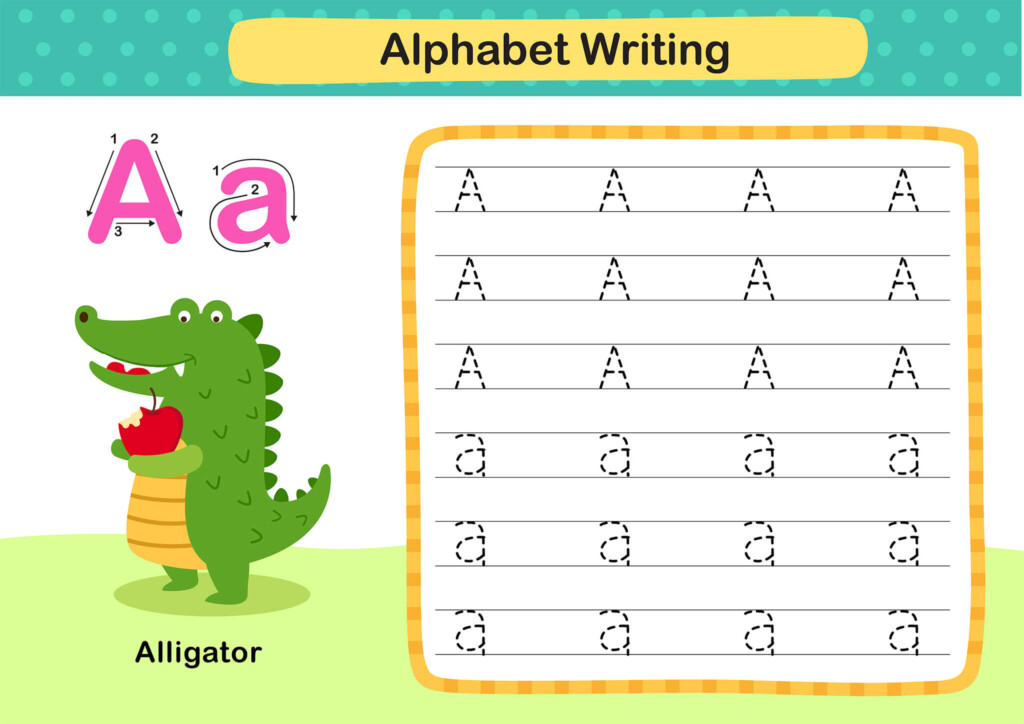 A Z Alphabet Letter Tracing Worksheet Alphabets Capital Letters Tracing 