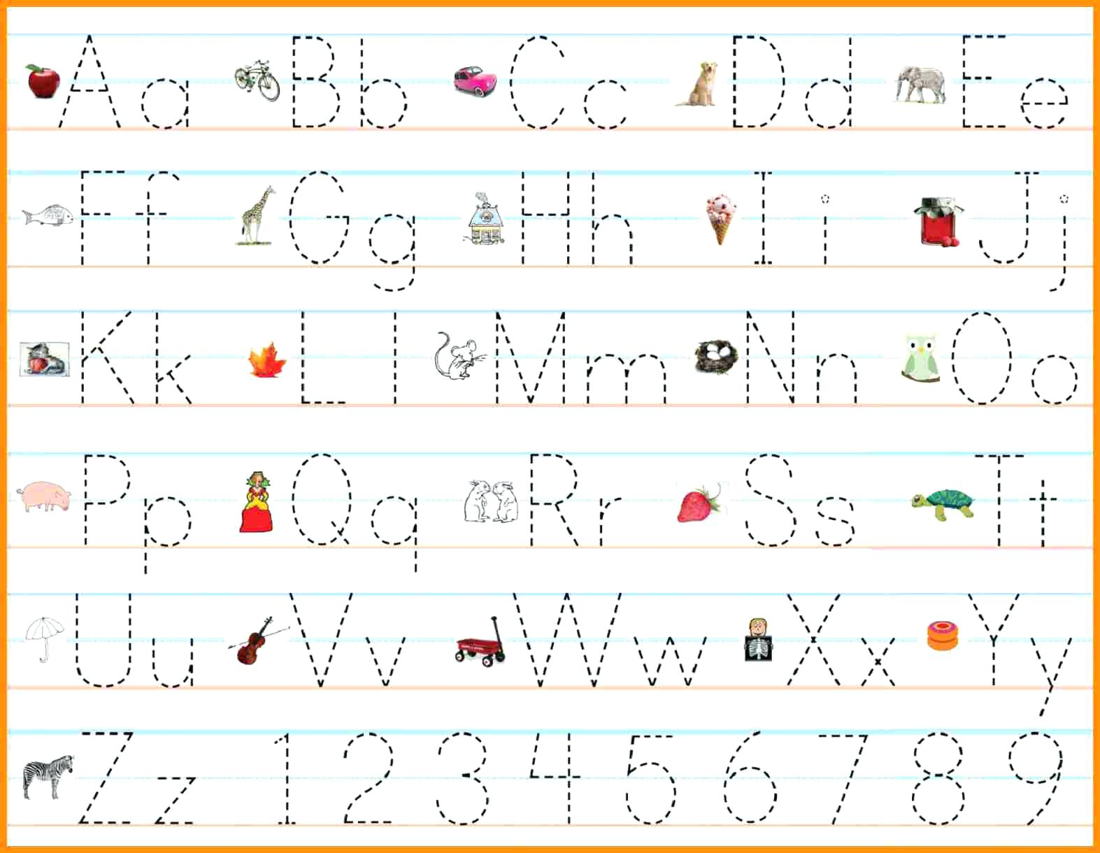 Abc Tracing Worksheets Printable