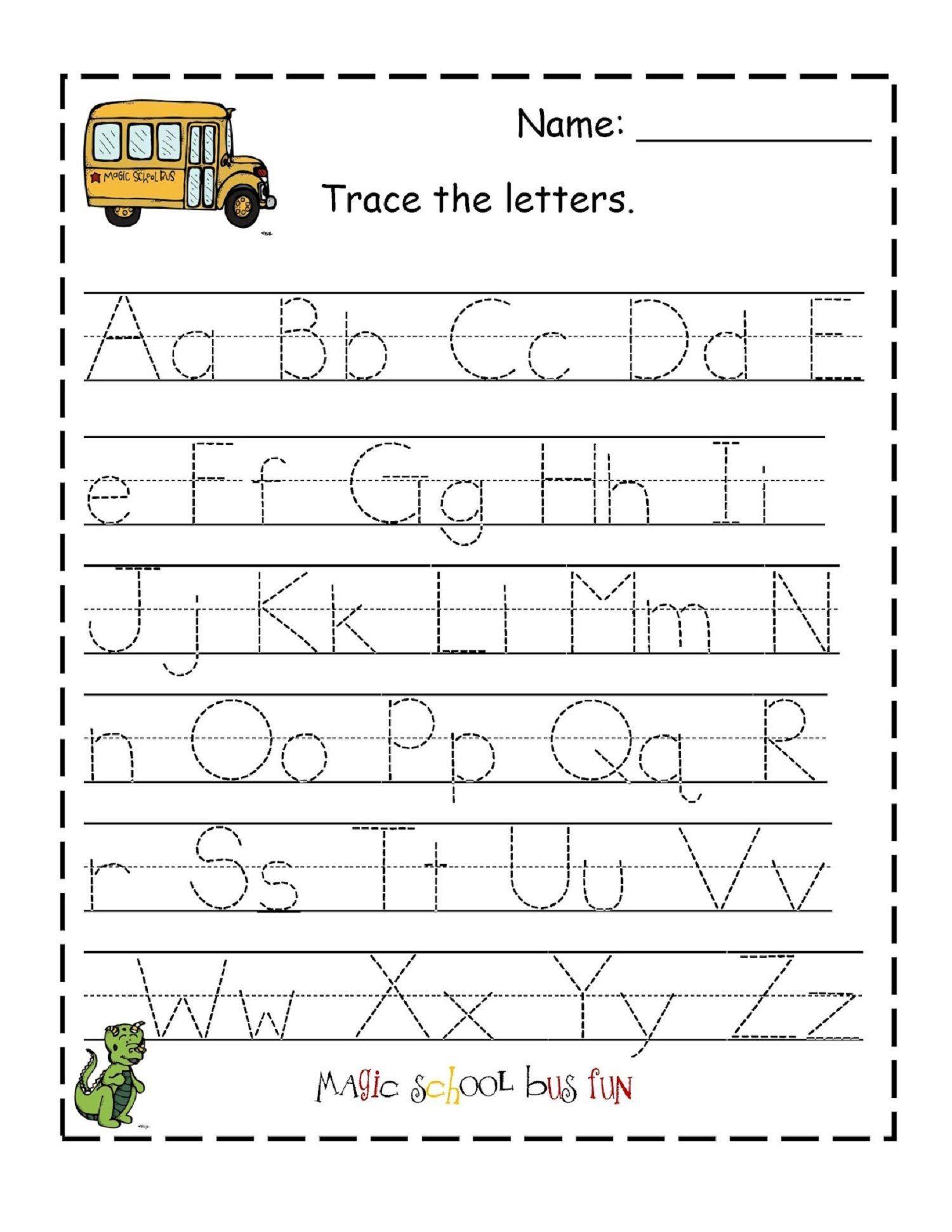 Abcd Tracing Worksheet 425