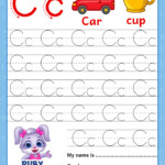 Alphabet Cc Letter Printable Letter Cc Tracing Worksheets