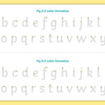 Alphabet Letter Formation Tracing Strips Teaching Resource