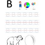 Alphabet Letter Tracing Bb Free Preschool