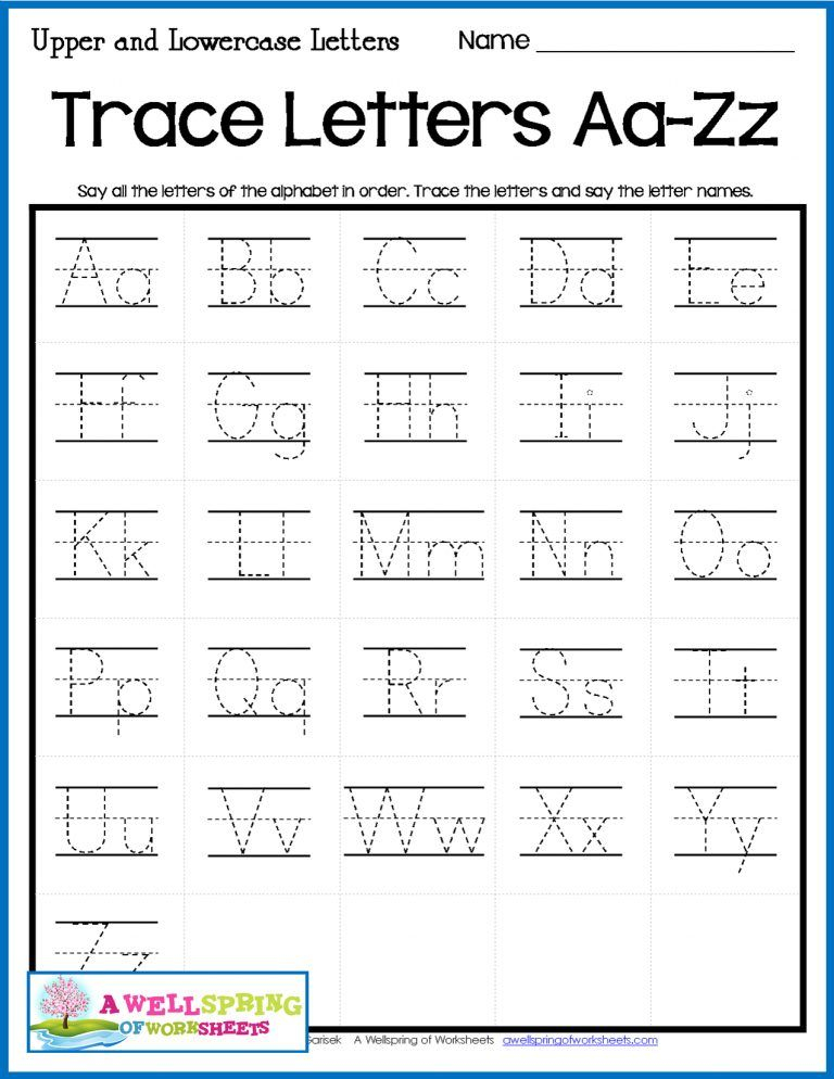 Alphabet Letter Tracing On Primary Writing Lines Alphabet Intended For 