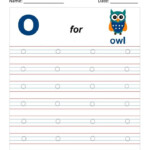 Alphabet O Tracing Worksheet Letter O Small Letter Tracing