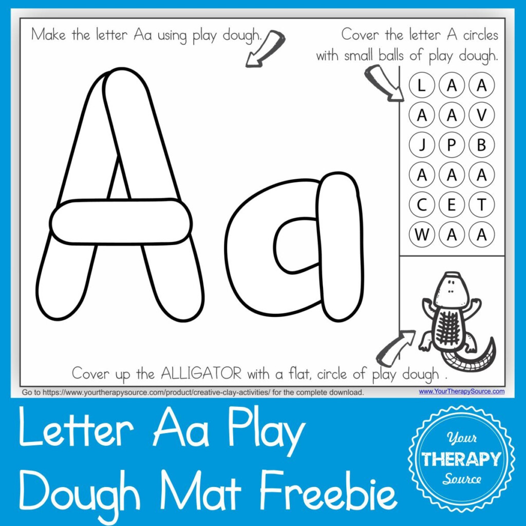 Alphabet Playdough Mats Free Printable Free Printable A To Z