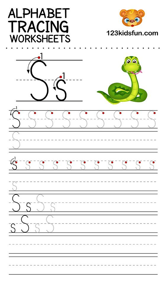 Alphabet Tracing Worksheets A Z Free Printable For Preschooler And 