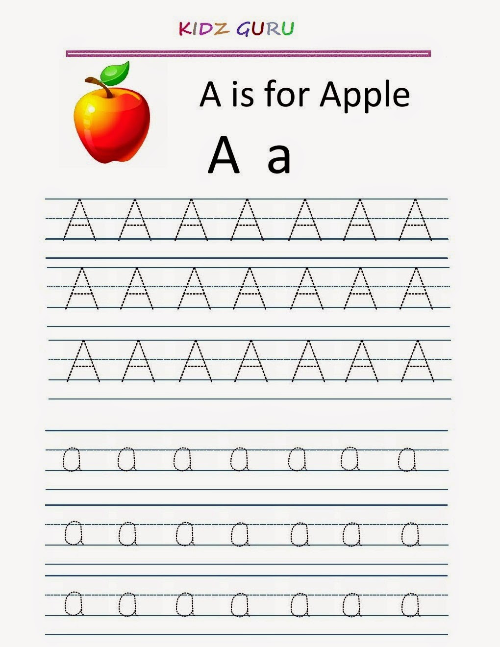 Alphabet Tracing Worksheets For Kindergarten Printable Kindergarten 